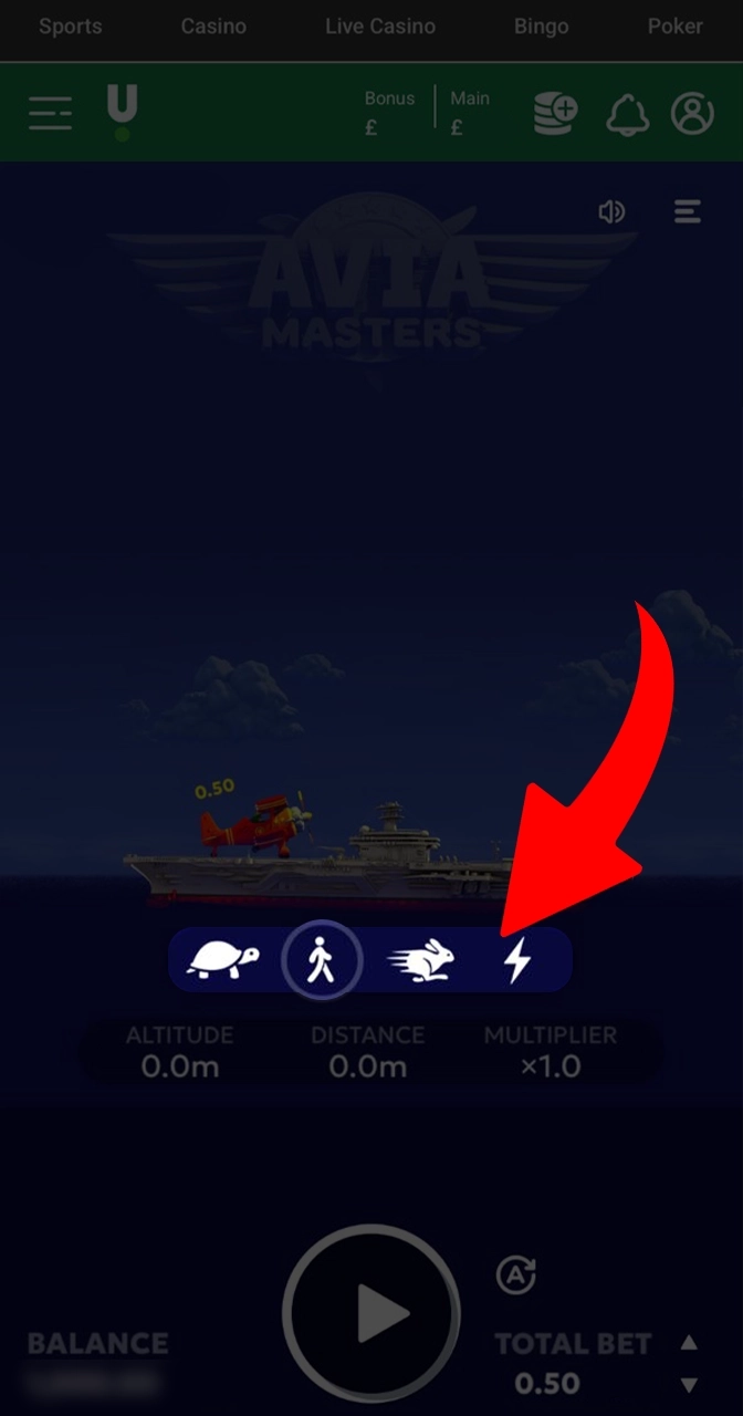 Choose your round speed in Aviamasters.