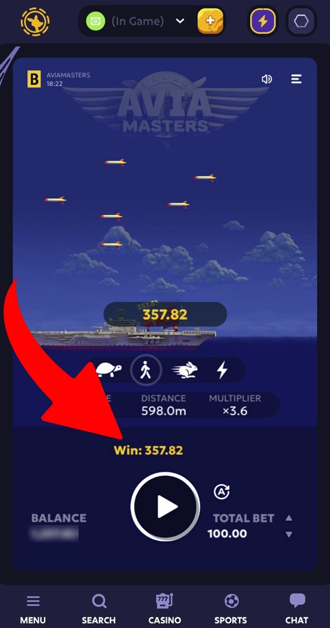 Hurry to collect your winnings from the Aviamasters game.