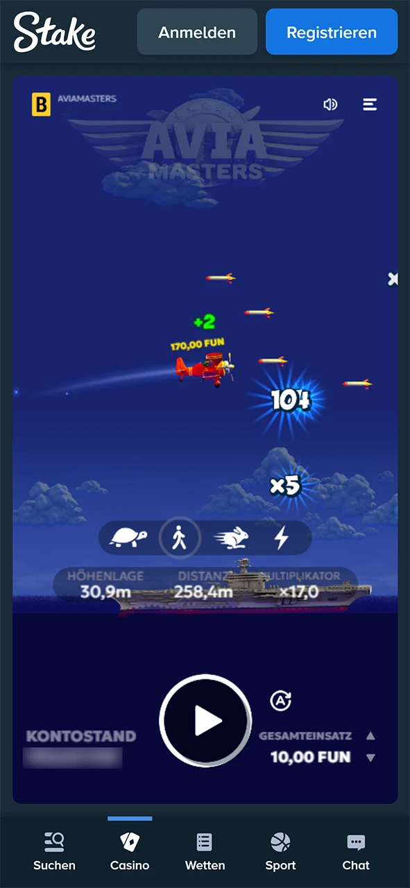 Überprüfen Sie Ihre Gewinne und spielen Sie weiter Aviamasters.